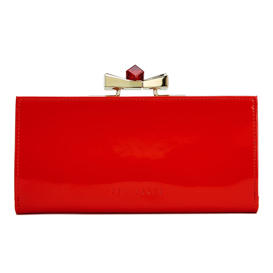 Ted Baker Women's Franny Patent Crystal Popper Matinee Purse - Bright Red
