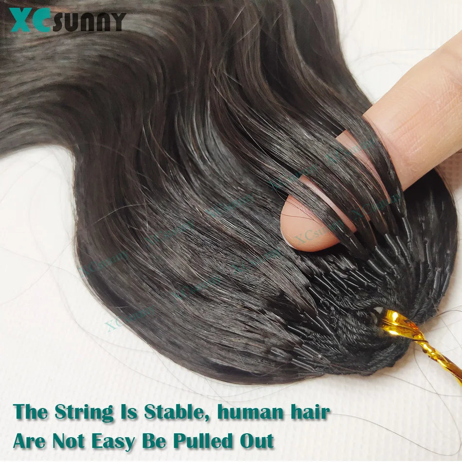 Body Wave Crochet Human Hair Knotless Invisible Crochet Human Hair Extensions With String In The Middle Pre Separated