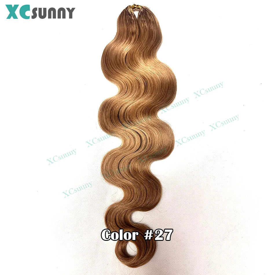 Body Wave Crochet Human Hair Knotless Invisible Crochet Human Hair Extensions With String In The Middle Pre Separated